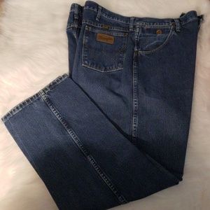 George Strait brand jean's by Wrangler. Cowboy cut